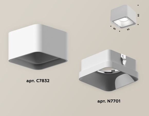 Потолочный светильник Ambrella Light Techno Spot XS7832001 (C7832, N7701)