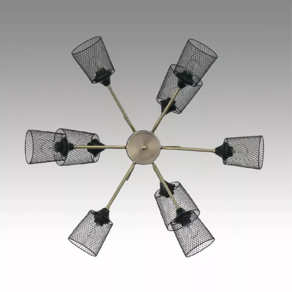 Люстра на штанге Lumion Abris 8191/9C, Бронза, Черный, Металл Люстра на штанге Lumion Abris 8191/9C, Бронза, Черный, Металл