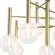 Подвесная люстра Freya Luce FR5584CL-L45G, Золото, Прозрачный, Металл, декоративные элементы крупным планом