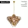 Подвесная люстра Divinare 7566/01 SP-18, Золото, Коричневый, Металл
