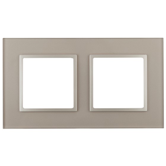 Рамка на 2 поста ЭРА Elegance 14-5102-04 Б0034491