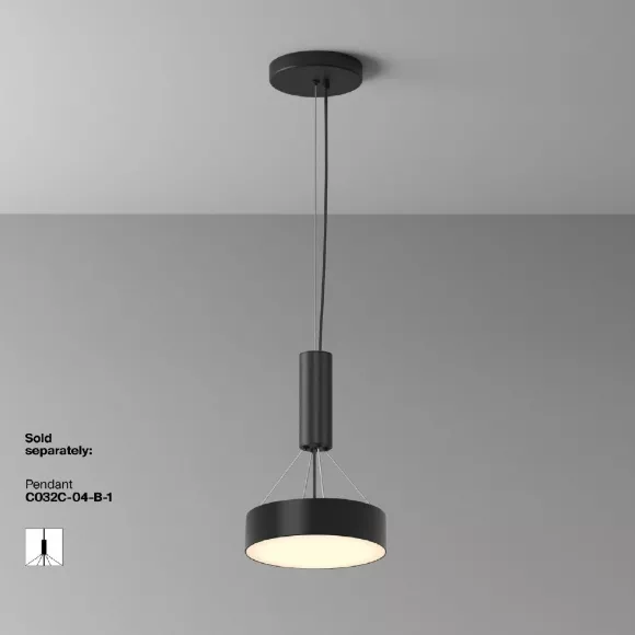 Потолочный светильник Maytoni Zon C032CL-24W3K-RD-B, Современный
