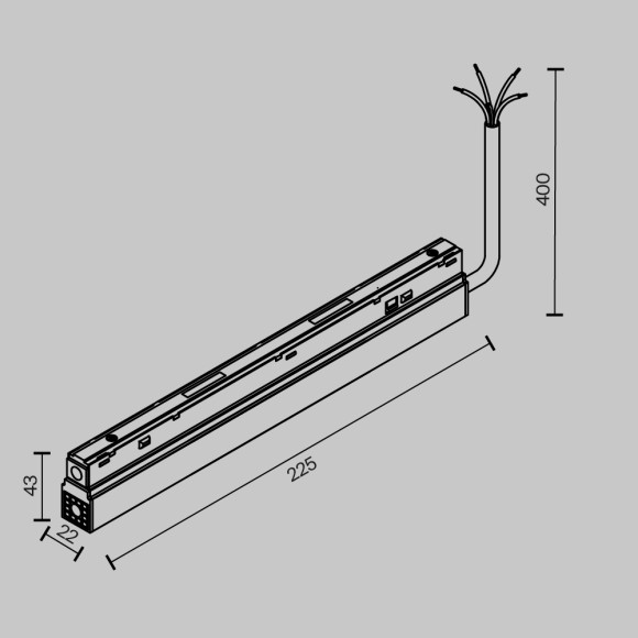 Блок питания встраиваемый Exility 48В, 100Вт Maytoni Power Supply Exility TRA034DR-100W-DD-B