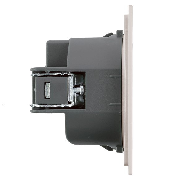 Розетка 1-местная с защитной шторкой с/з (механизм) Stekker Мия 250В 16А RST16-3110-08 пудровый жемчуг 50484