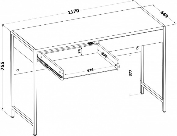 Стол письменный СПМ-402 SK_00-00016093