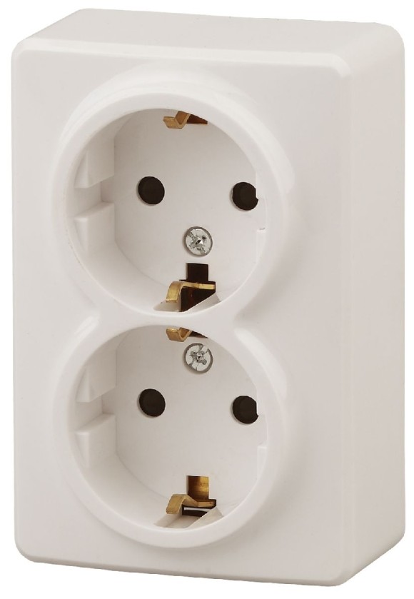 Розетка 2P+E Schuko со шторками Эра 11-2206-02 Б0020695