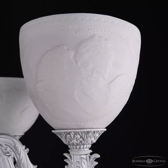 Торшер Bohemia Ivele Crystal AL79101T/8/175 A WMN P1 U Angel, Белый, Металл, Керамика, декоративные элементы крупным планом