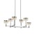 Подвесная светодиодная люстра Delight Collection MD21020075 MD21020075-6B chrome