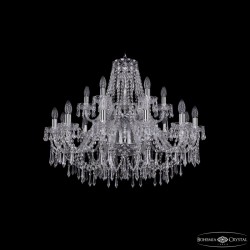 Подвесная люстра Bohemia Ivele Crystal 1403/12+6/300/2d Ni