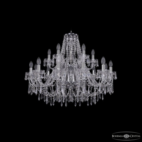 Подвесная люстра Bohemia Ivele Crystal 1403/12+6/300/2d Ni