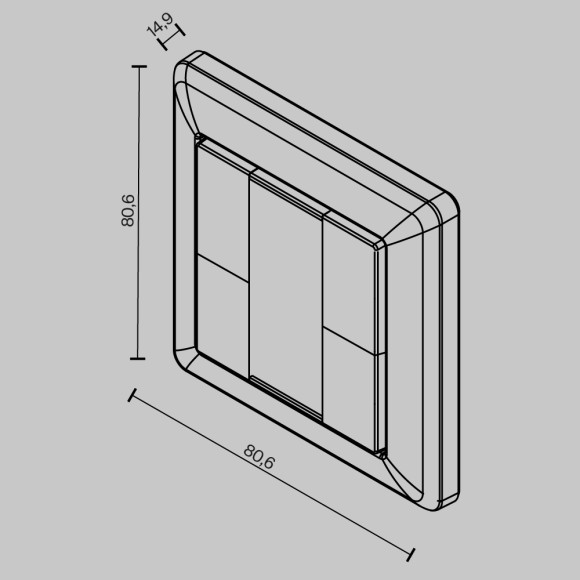 Кнопочная настенная панель управления Maytoni Dali 721040