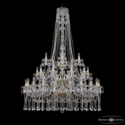 Подвесная люстра Bohemia Ivele Crystal 1413/20+10+5/400/h-158/3d G