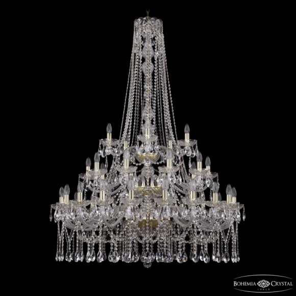 Подвесная люстра Bohemia Ivele Crystal 1413/20+10+5/400/h-158/3d G