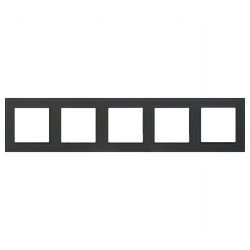 Рамка на 5 постов Arlight FRM-GLARE-GS-5-BK 043806