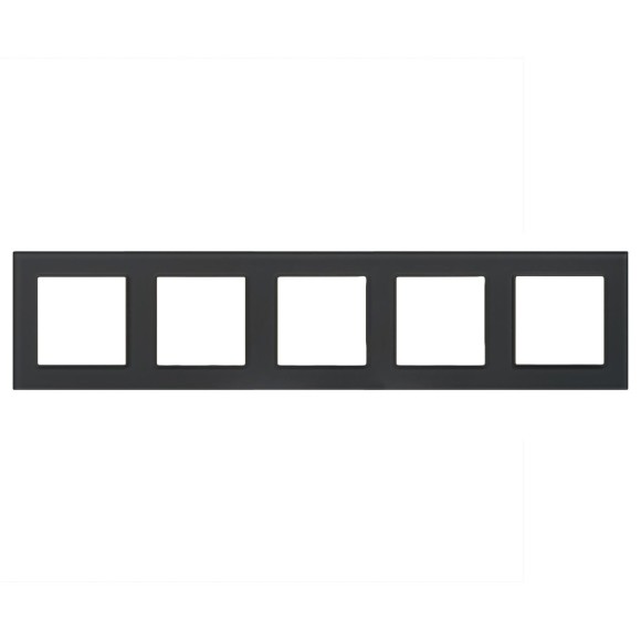 Рамка на 5 постов Arlight FRM-GLARE-GS-5-BK 043806