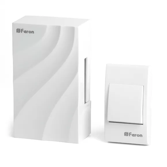 Звонок с кнопкой проводной электромеханический Feron DB-102 48806 Звонок с кнопкой проводной электромеханический Feron DB-102 48806