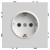 Розетка 1-местная с/з с защитной шторкой Stekker Эмили RST16-5110-01ZK 50235