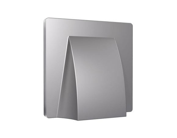 Лицевая панель Alfa (Сталь матовый) для вывода кабеля Quant Ambrella Volt AP5158