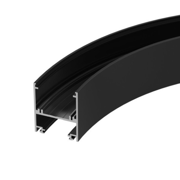 Алюминиевый профиль Arlight SL-ARC-5060-D1000-A90 Black (дуга 1 из 4) 029268