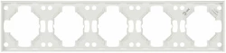 Рамка для розеток и выключателей ЭРА Arktik 16-5005-01 на 5 постов белый Б0070584