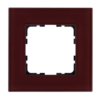 Рамка 1-постовая стекло цвет Гранатовый Jasmart G1001GH