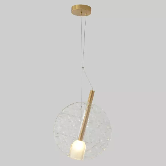 Подвесной светильник Crystal Lux FROZEN SP1 BRASS, декоративные элементы крупным планом Подвесной светильник Crystal Lux FROZEN SP1 BRASS, декоративные элементы крупным планом
