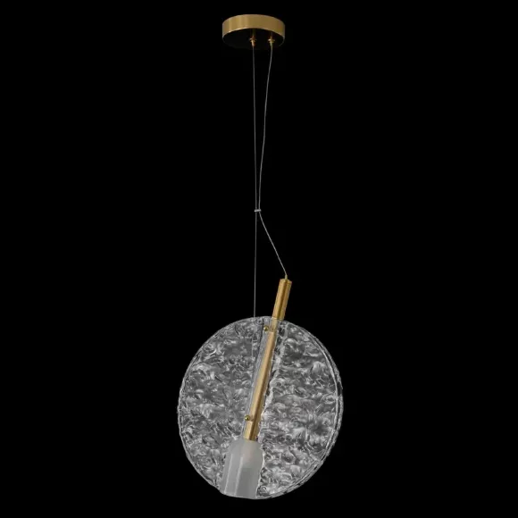 Подвесной светильник Crystal Lux FROZEN SP1 BRASS, Модерн, Латунь, Прозрачный Подвесной светильник Crystal Lux FROZEN SP1 BRASS, Модерн, Латунь, Прозрачный