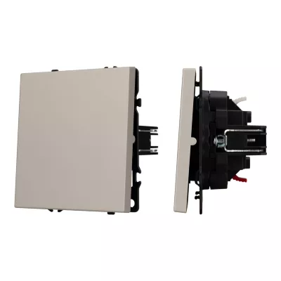 Выключатель звонковый 1 кл софт-тач кашемир Arlight SWT-MKR1-SFPL-CA (250V, 10A) 059436(1)
