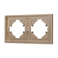 Рамка пластиковая на 2 поста Arlight FRM-TENDO-PL-2-GD 053842