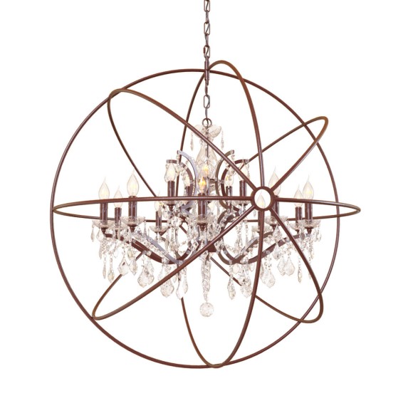 Подвесная люстра LOFT IT Foucaults orb crystal Loft1897/15