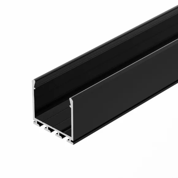 Алюминиевый профиль Arlight PLS-LOCK-H25-3000 ANOD Black 044847 Алюминиевый профиль Arlight PLS-LOCK-H25-3000 ANOD Black 044847