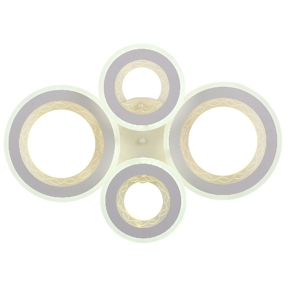 Потолочная светодиодная люстра с пультом управления Natali Kovaltseva Groove LED LAMPS 81196