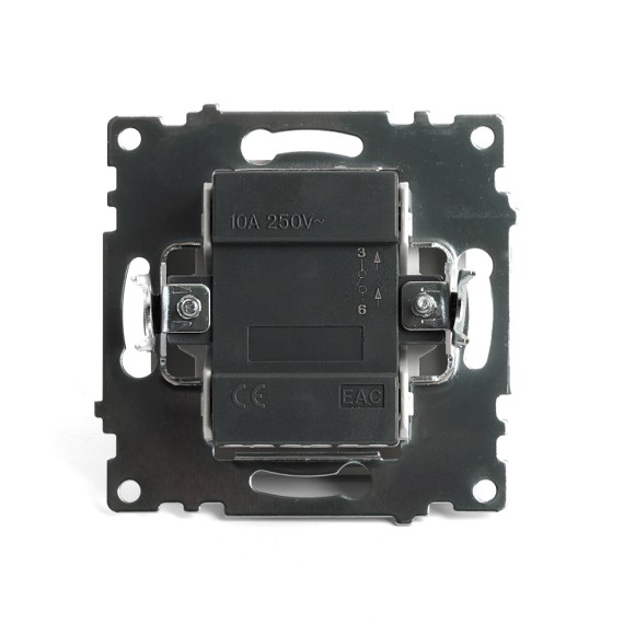 Выключатель 1-клавишный Stekker Катрин GLS10-7103-08 49213