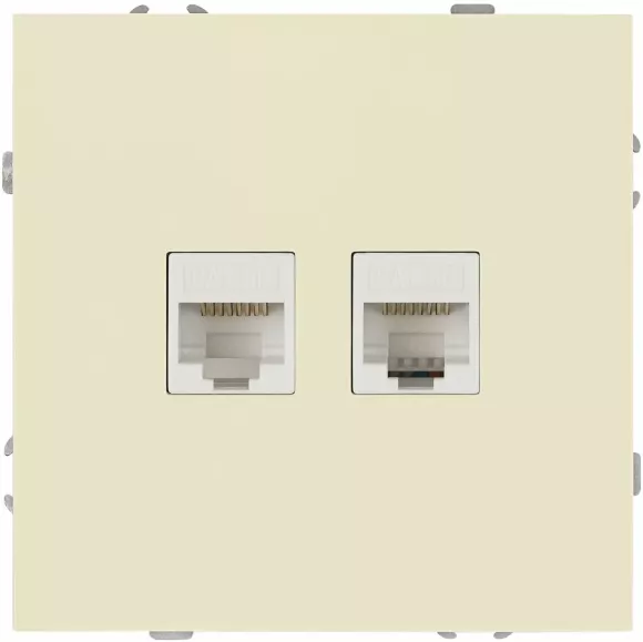 Розетка Эра Galaxy 15-3108-02 информационная двойная 2XRJ45 IP20 слоновая кость Б0070758 Розетка Эра Galaxy 15-3108-02 информационная двойная 2XRJ45 IP20 слоновая кость Б0070758