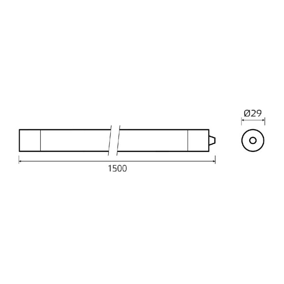 Линейный потолочный светильник Gauss Compact 143424336