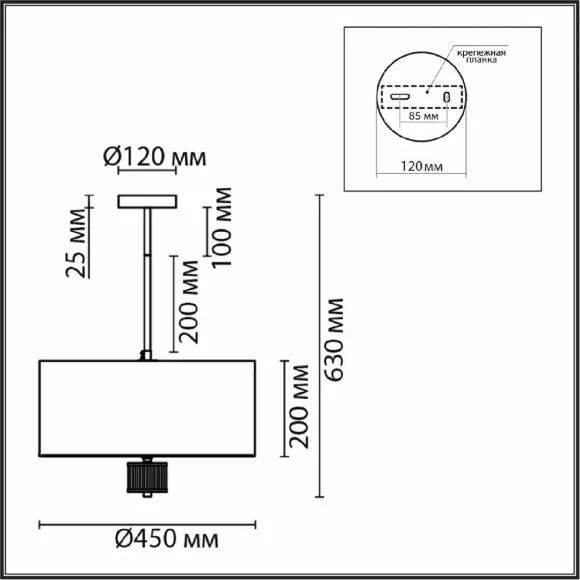 Люстра на штанге Lumion Damona 8109/5C Люстра на штанге Lumion Damona 8109/5C