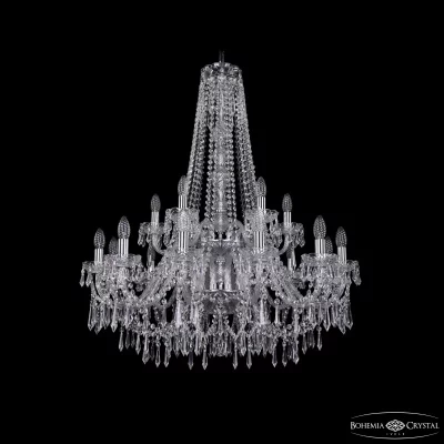 Подвесная люстра Bohemia Ivele Crystal 1403/12+6/300/h-100/2d Ni