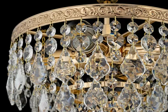 Люстра на штанге Arti Lampadari Castellana E 1.3.30.602 G, Классика, Золото Люстра на штанге Arti Lampadari Castellana E 1.3.30.602 G, Классика, Золото