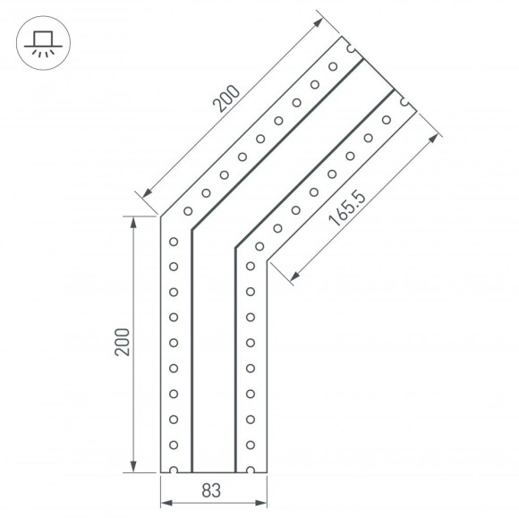 Соединитель профиля Arlight 030093