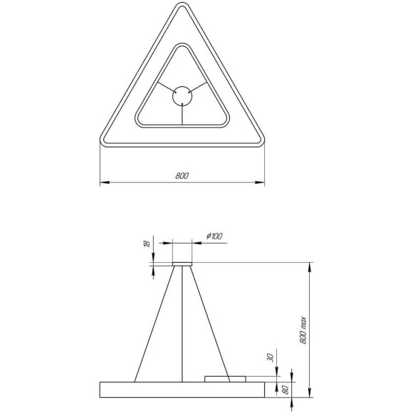 Подвесной светильник Эра Geometria SPO-154-W-40K-042 Б0050580