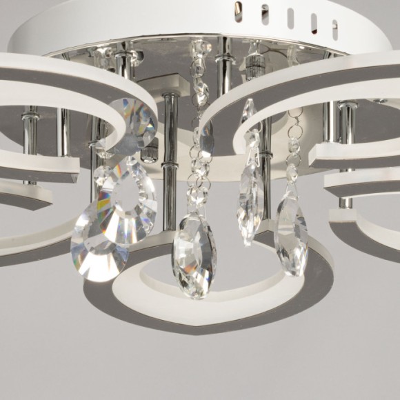 Потолочная светодиодная люстра с пультом управления De Markt Мадлен 424019105