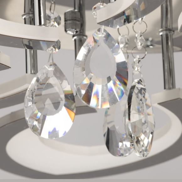 Потолочная светодиодная люстра с пультом управления De Markt Мадлен 424019105