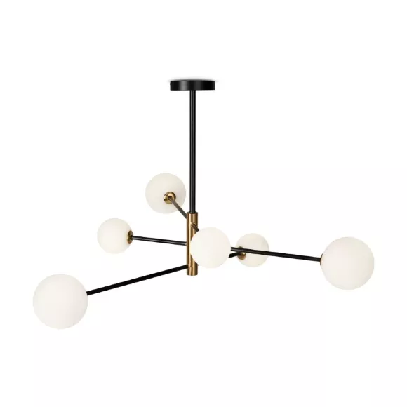 Люстра на штанге Freya Sphirity FR5376CL-06B, Модерн, Белый Люстра на штанге Freya Sphirity FR5376CL-06B, Модерн, Белый