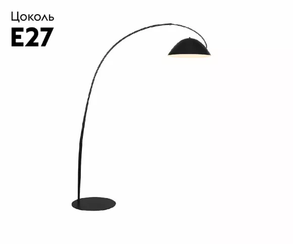 Торшер Kink Light Тинк 07051-2,19, Черный, Металл, Лофт стиль Торшер Kink Light Тинк 07051-2,19, Черный, Металл, Лофт стиль