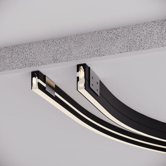 Силиконовый профиль Arlight WPH-FLEX-0612-SIDE-S8-5m BLACK 045782