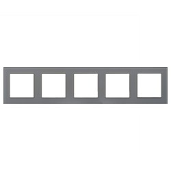 Рамка на 5 постов Arlight FRM-GLARE-GS-5-GR 043807