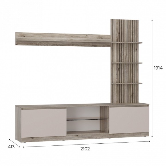 Стенка для гостиной Рио BTS_00-00161122