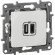 Зарядка USB A-C Legrand Etika Белый 672236