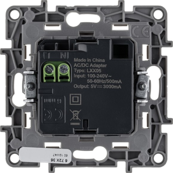 Зарядка USB A-C Legrand Etika Белый 672236