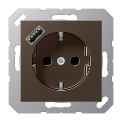 Розетка 2K+З USB Typ A Jung A1520-18AMO